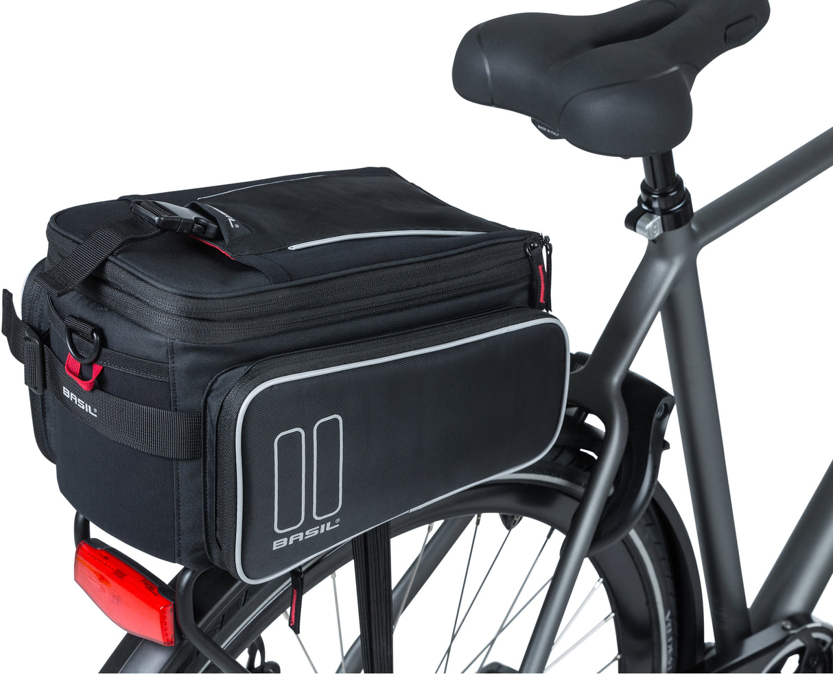 Basil Sport Design Trunkbag Mik - Fietsijtertas Black 7-15L