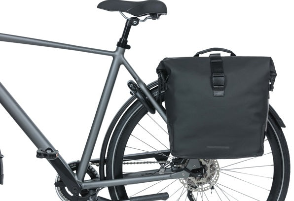 Basil Soho Nordlicht Doppelfahrradbeutel wasserdicht, schwarz, 41l