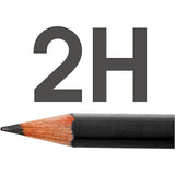 Crayons à dessin Lyra art design, d 6,9 mm, 2h, recharge 1,8 mm, 12 pièces 1 boîte