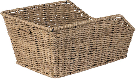 Basil Cento Rattan bicycle basket on the back light brown