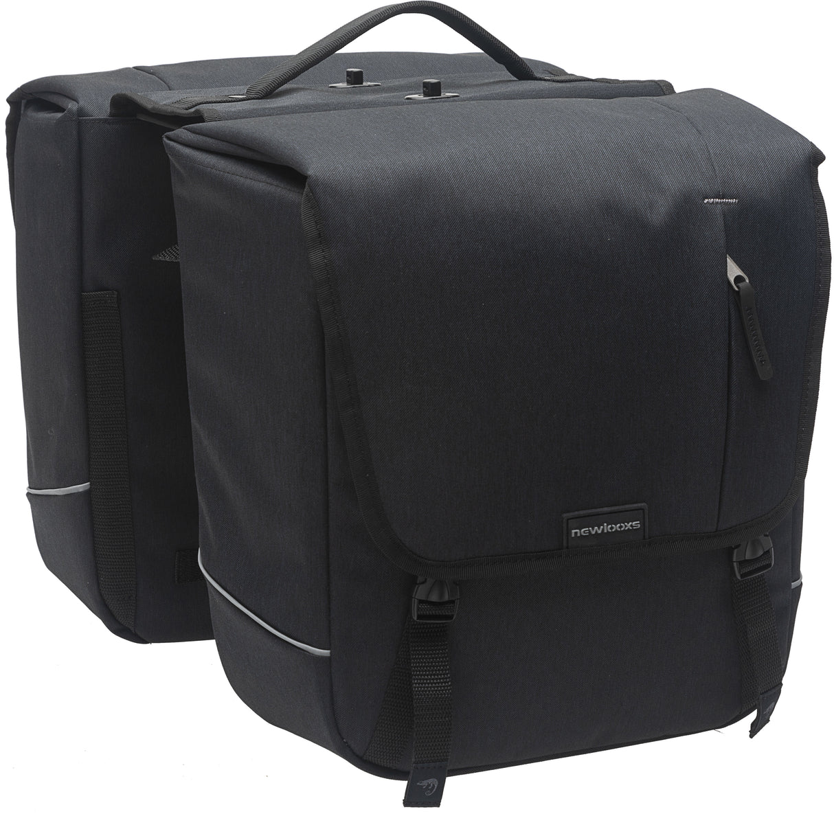 Nouveau looxs nova double détacable - sac double vélo noir 35x35x15cm