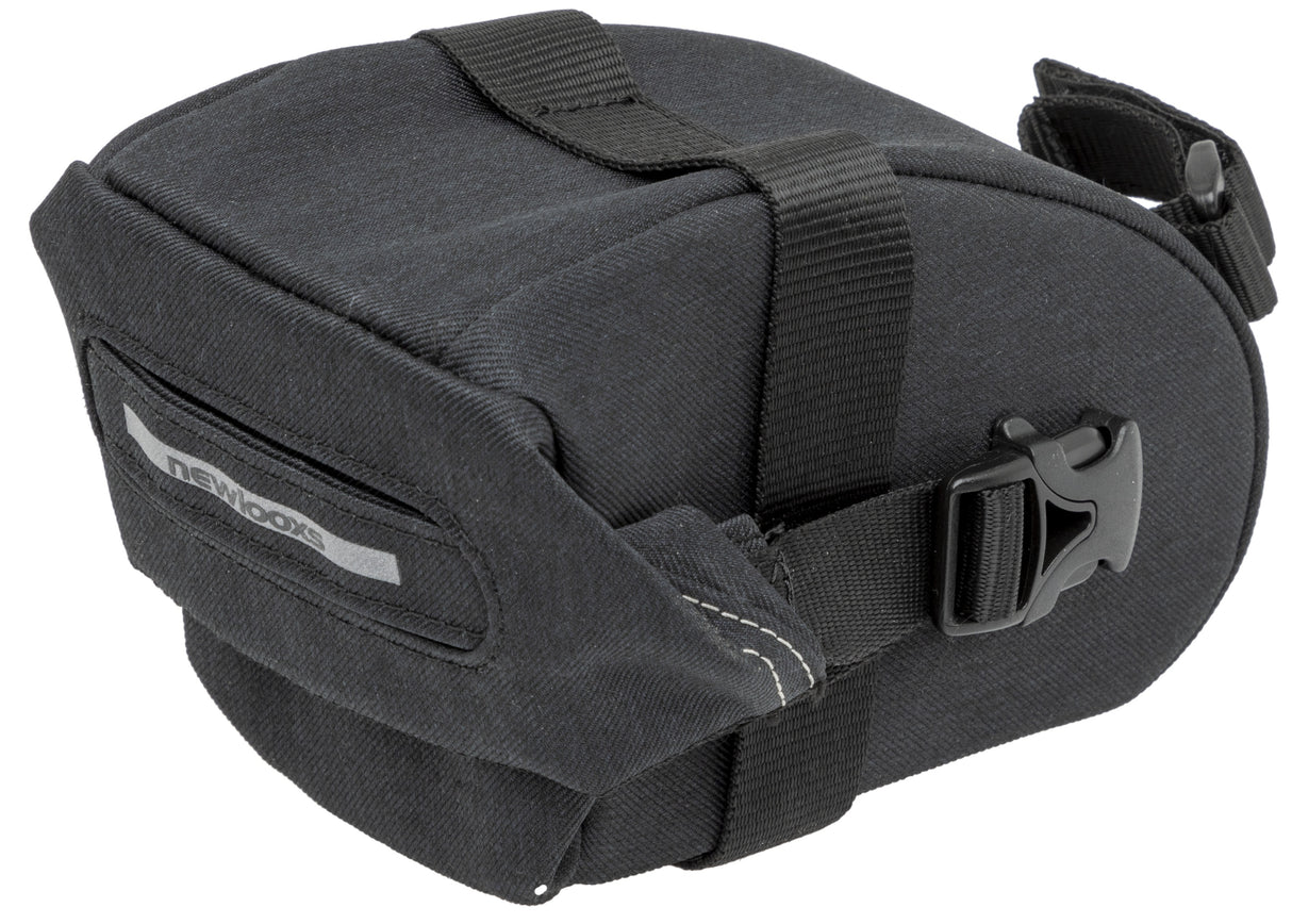 New New Sports saddle bag Black Polyester Velcro 0.9l