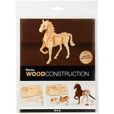 Creativ company Puzzle 3D, cheval, dimensions 18x4,5x16 cm, 1 pièce