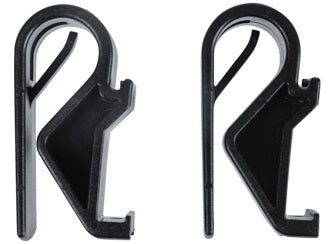 Basil Hook-On Sports Black Hooks til smallere bagageholdere (10-12mm)