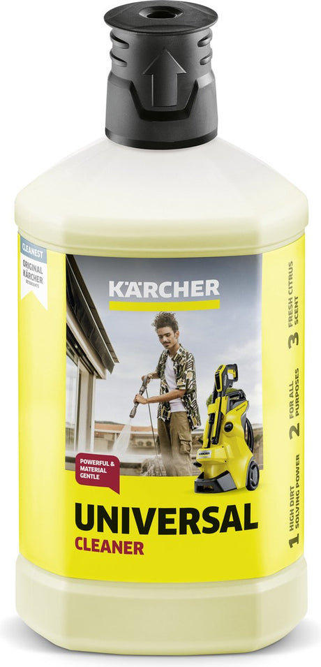 Kärcher nettoyant multi-usages rm 626, 1 litre de produit de nettoyage plug 'n clean - nettoyeur haute pression - nettoyant universel - pH neutre