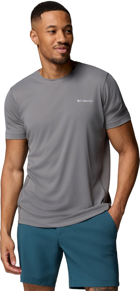 Chemise outdoor homme Columbia Zero Rules™ Light ss Crew - gris ville