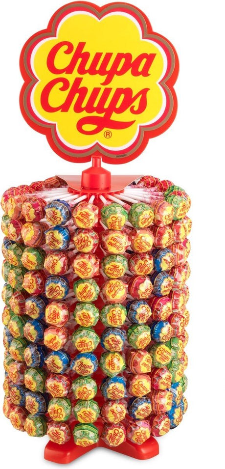Chupa chups wheel the best of - bonbons - y compris arôme cola, fraise, pomme, crème de fraise - 1x200 pièces
