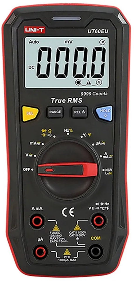 Uni-t UT60EU – multimètre numérique – valeur efficace vraie – 9999 points – cat III 600 V