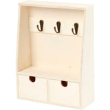 Armoire à clés Creativ company, h : 28,5 cm, p : 5-8 cm, l : 22 cm, 1 pièce