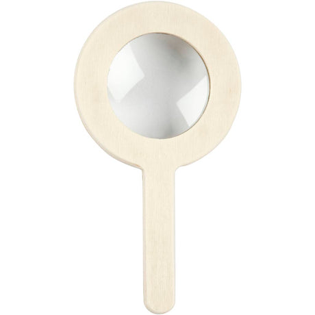 Loupe en bois de l'entreprise créative