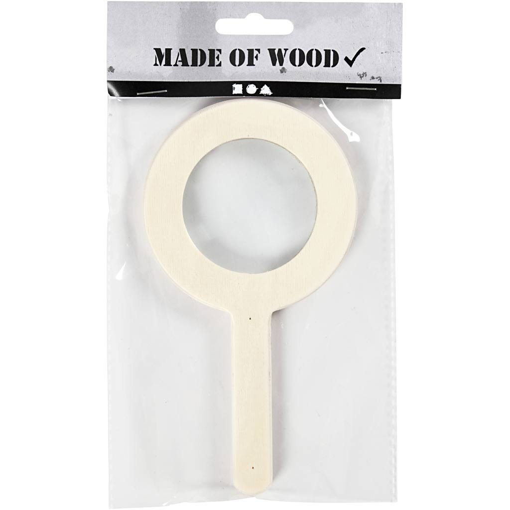 Loupe en bois de l'entreprise créative