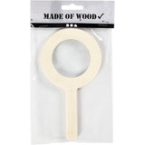 Loupe en bois de l'entreprise créative