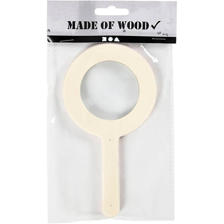 Loupe en bois de l'entreprise créative