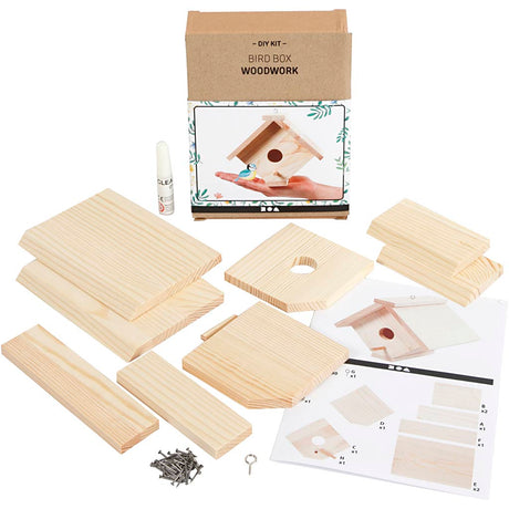 Entreprise créative https: www.ccobby.nl nichoir-h-13-cm-d-14-5-cm-w-16-cm-1-piece