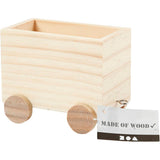 Wagon de train en bois