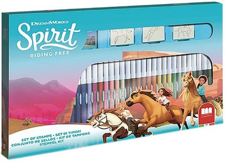 Ensemble de tampons et de couleurs esprit Dreamworks 41 pièces
