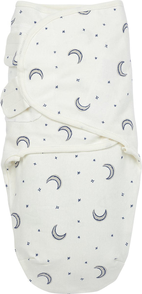 Couverture d'emmaillotage Meyco baby moon - indigo - 0-3 mois - 1,0 tog