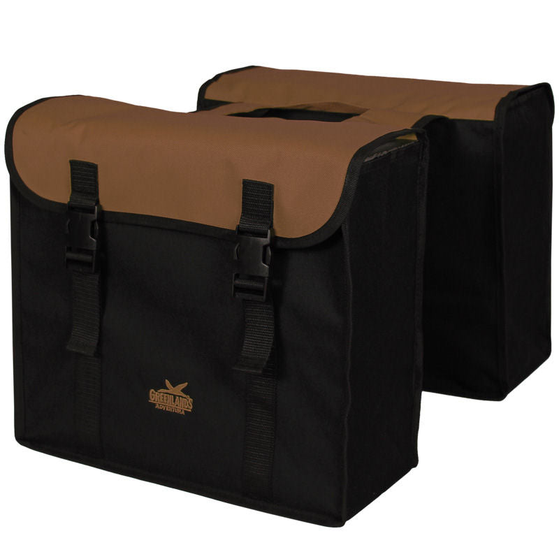 Grónsko Double Bag, L Black-Brown. Rozměry 37x33x14 (2x) cm 34L.