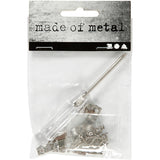 Ferrures de suspension Creativ company, dimensions 5x40 mm, argent, 10 pièces, 1 boîte
