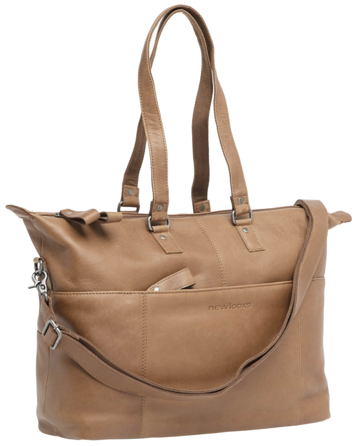 Newlooxs - New Looxs laptoptas leer Verla cognac 21 liter