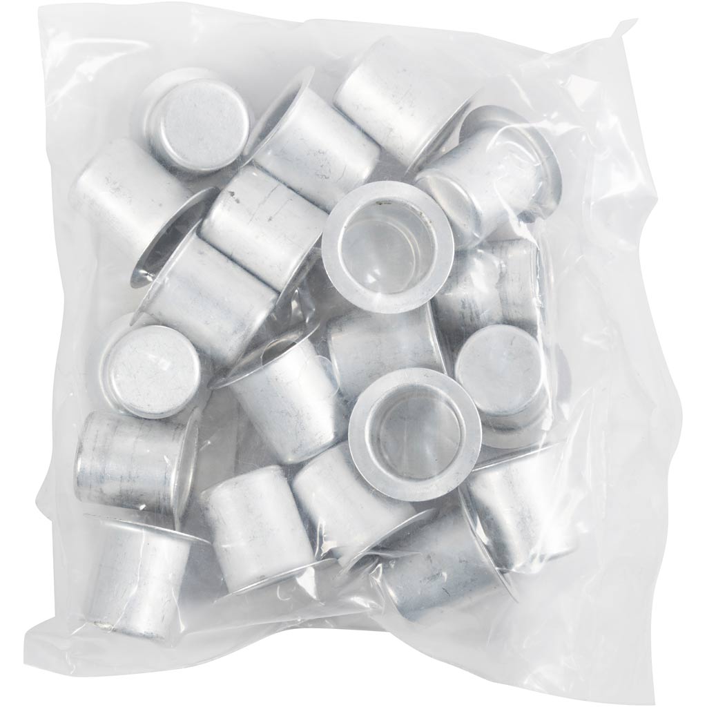 Bougeoirs Creativ company, h: 15 mm, d 12 mm, 20 pièces 1 boîte