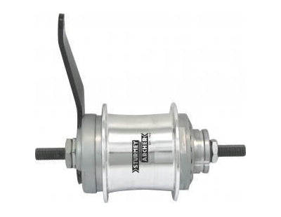 Gear Hub Sturmey Archer S2C Duomatic Croaster Frein à 2 vitesses Hub de frein 36 trous argent