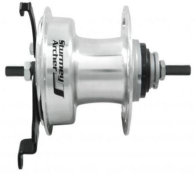 Sturmeyarcher Gear Hub 3 Speed ​​Sturmey Archer XL-RD3 90 mm Hub de frein à tambour 36 trous argent