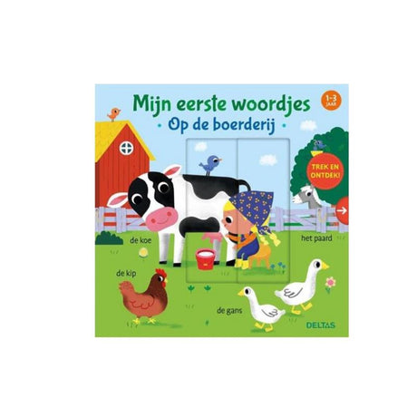 Livre cartonné Deltas mes premiers mots - à la ferme (1-3 ans)