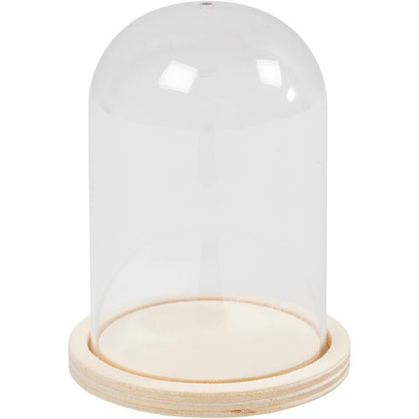 Horloge d'entreprise Creativ sur socle en bois, h : 9,5 cm, d 6 cm, diamètre du trou 3 mm, 1 pièce