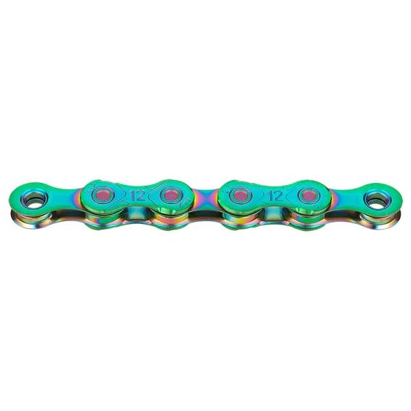 Chaîne Shimano kmc x12 cirée 126 maillons - vert aurore