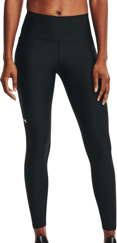 Under armour tech hirise leggings-blk pantalon de sport femme - noir - blanc