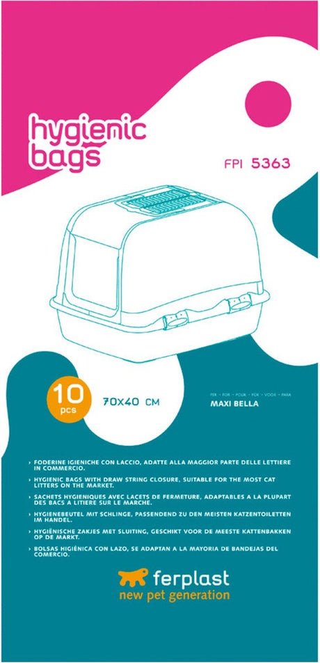 Sac à litière pour chat Ferplast fpi 5363 maxibell - 10 pcs