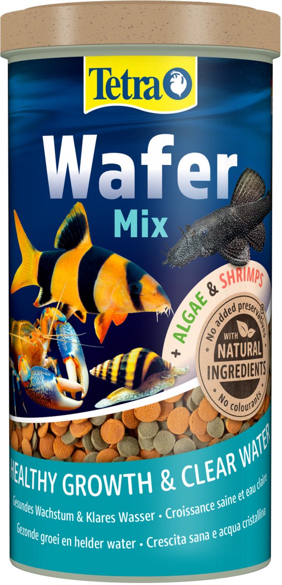 Mélange de gaufrettes Tetra - nourriture pour poissons - 1 l