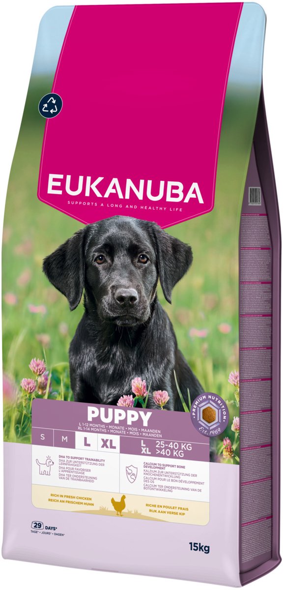 Eukanuba chiot grand - nourriture pour chiens - curcuma - protéines de haute qualité - grandes races