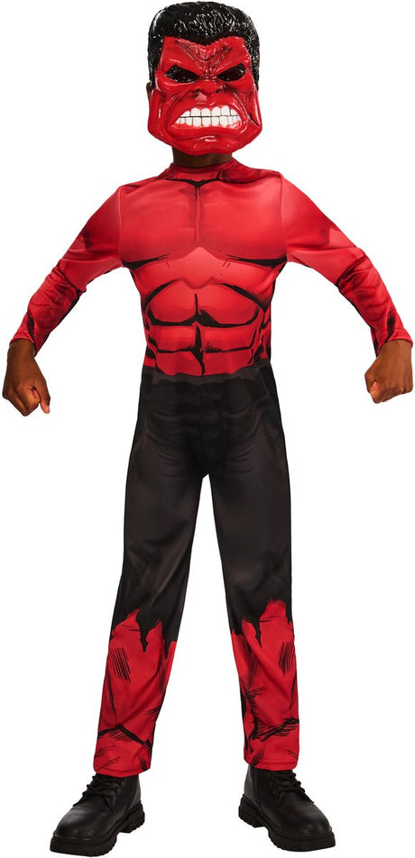 Déguisement enfant Hulk rouge Rubis - - taille 3-4 ans