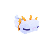 Peluche Ottosimon minecraft axolotl bleu 44 cm.
