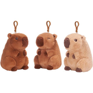 Peluche capybara clip sac 3 assortis 12 cm | 12 pièces