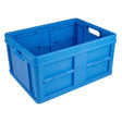Caisse pliante fermée carrée Sunware 32l bleue