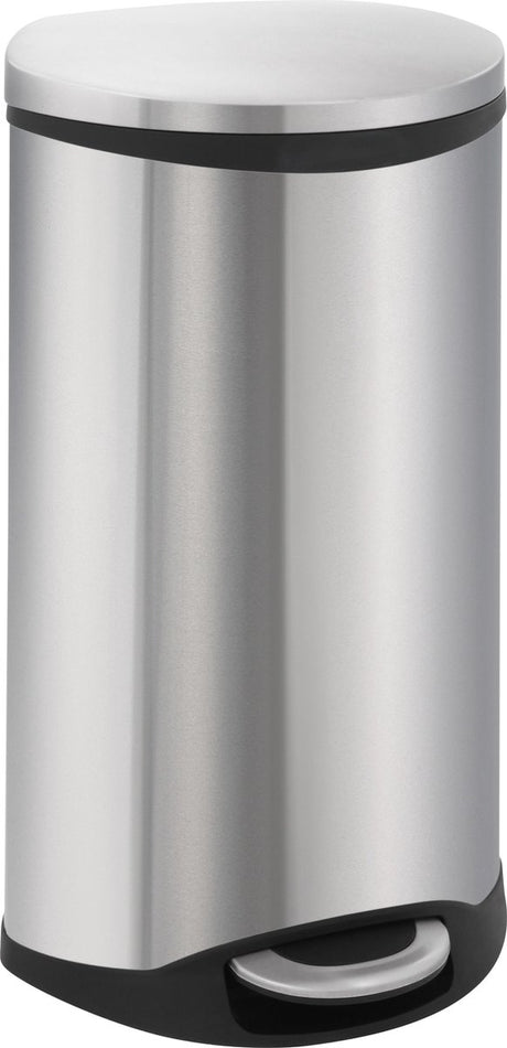 Eko eko shell bin poubelle à pédale 30l acier inoxydable mat