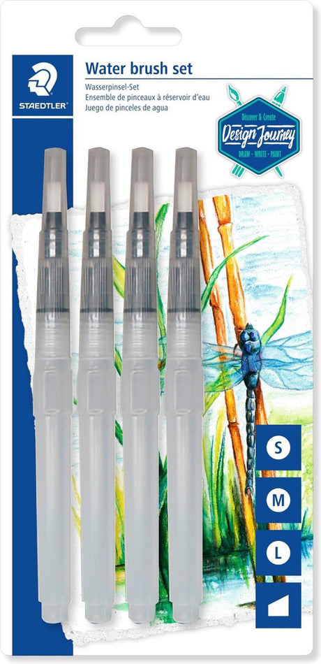 Staedtler Design Journey - Pinceaux à eau - 4 tailles
