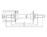 Marwi Fore Hub 412 36 Otwory 100 mm zbudowane -cal szerokość chromowana