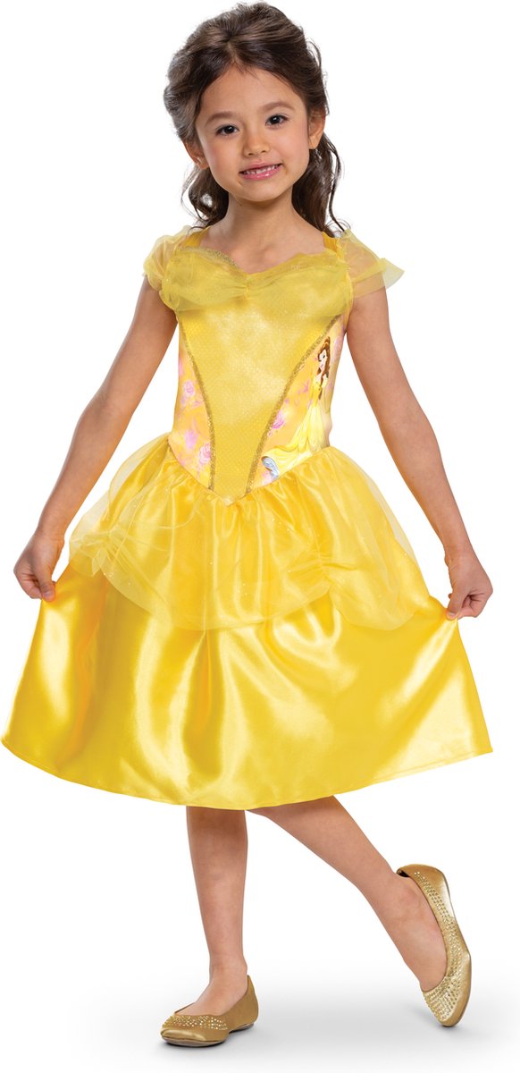 Déguisement princesse disney - la belle la bête, belle basic plus, taille m (7-8 ans)