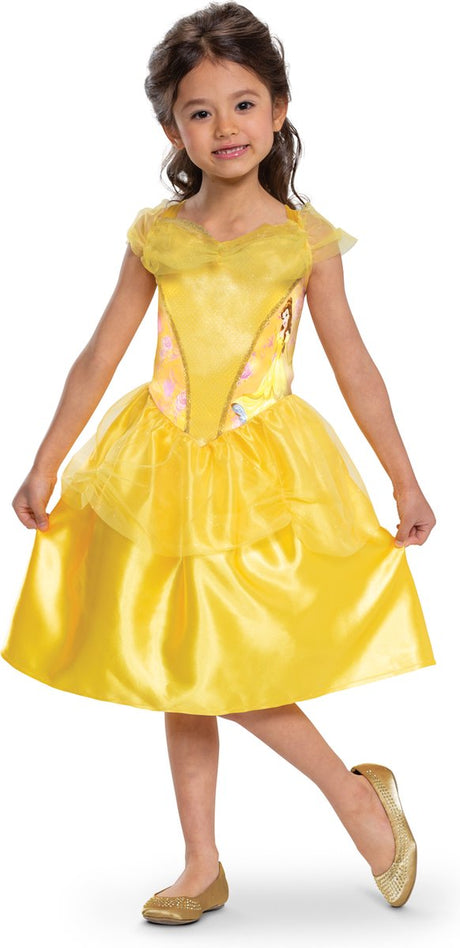 Déguisement princesse disney - la belle la bête, belle basic plus, taille m (7-8 ans)