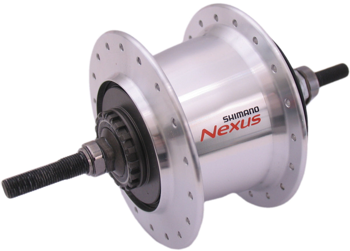 Shimano moyeu de vitesse 7 vitesses nexus 7 sg-c3001 pour freins à rouleaux frein sur jante 36 trous - argent