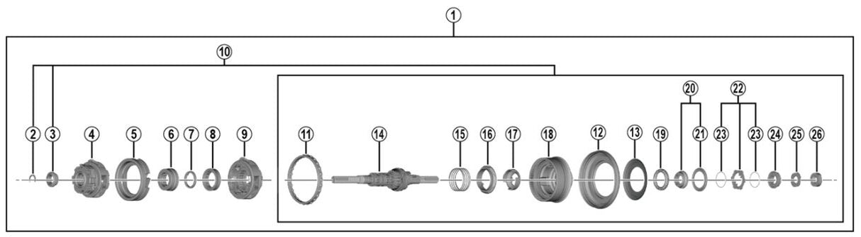 Shimano Nexus 7 Interiör Rollerbrake Y3ET98010