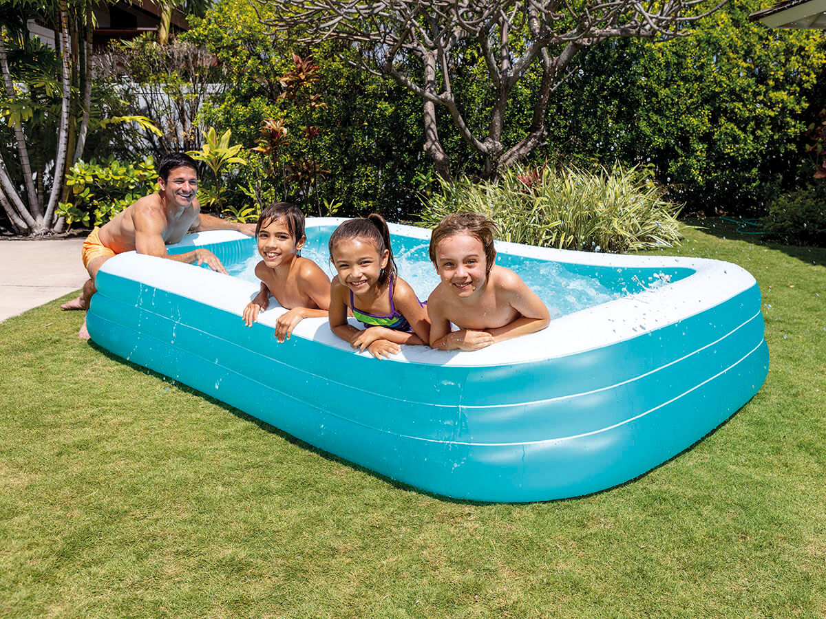 Intex overlatable Schwämm Famill Pool blo