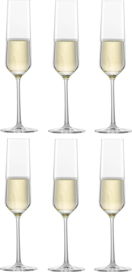 Flûte à champagne belfesta en verre Zwiesel avec MP 7 - 0,215 l - lot de 6