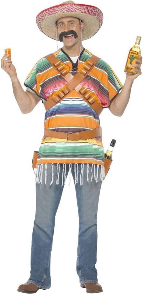 Smiffys - costume de tireur de tequila - vert multicolore