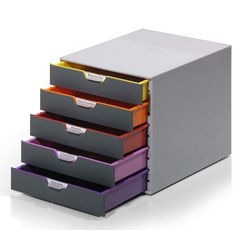 Unité de tiroirs durable 760527 empilable a4,c4, folio gris