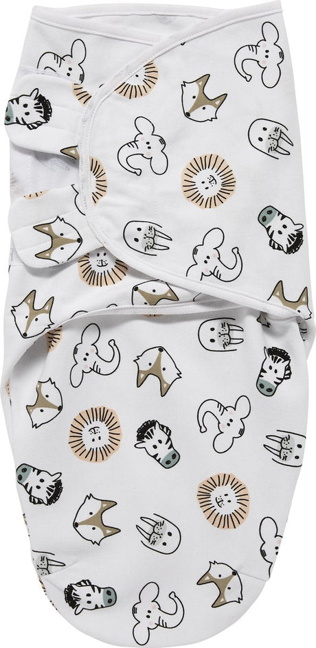 Couverture d'emmaillotage Meyco pour bébé animal - multicolore - 4-6 mois - 1,0 tog